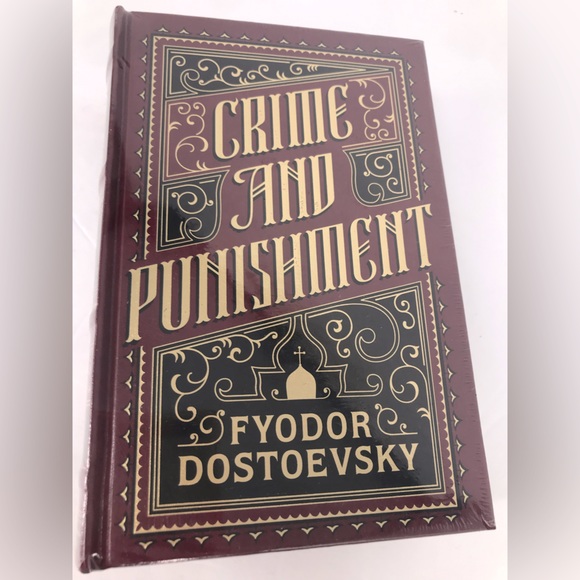 SEALED Ornate Leather bound Crime and Punishment